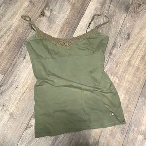 American Eagle Army Green Built in bra tank top